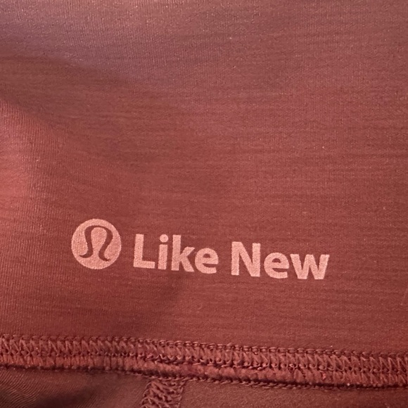 Lululemon Wunder Train High-Rise Crop 21" Heathered Cassis Sz 6 - Picture 4 of 7